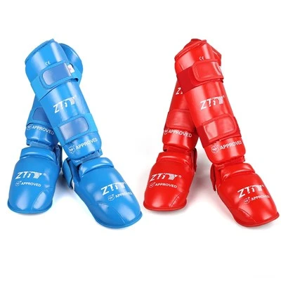Ki fèk mete ajou Karate Shin Instep Guards